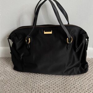 Kate Spade Black Tote with Gold Details
